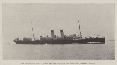Il nuovo piroscafo a doppia elica della London and North-Western Railway Company, Anglia da English Photographer