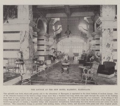 Il salotto del nuovo Hotel Majestic, Harrogate da English Photographer