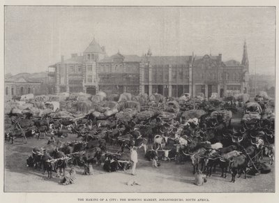 La Creazione di una Città, il Mercato del Mattino, Johannesburg, Sudafrica da English Photographer