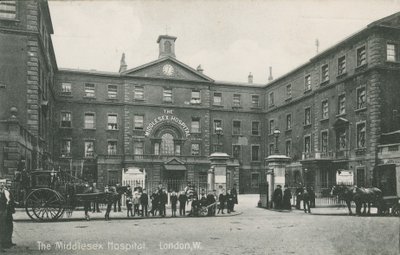 Ospedale Middlesex, Londra, 1910 da English Photographer