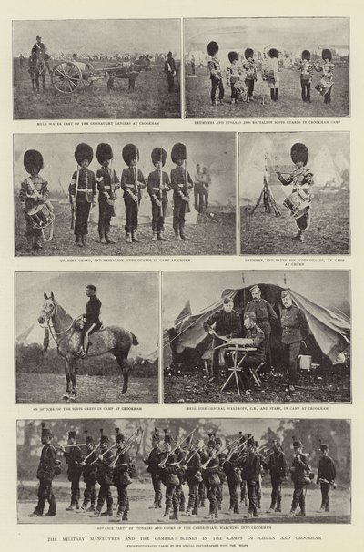Le Manovre Militari e la Fotocamera, Scene nei Campi di Churn e Crookham da English Photographer