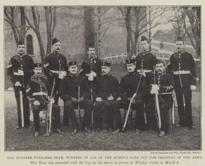La Squadra dei Munster Fusiliers, Vincitori nel 1895 della Coppa d