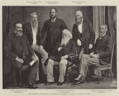 La Convenzione Nazionale Australiana a Sydney, un gruppo di primi ministri da English Photographer