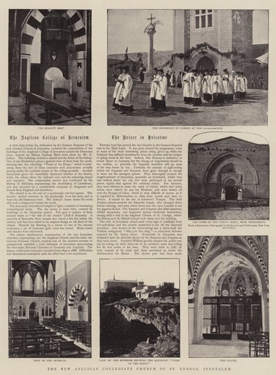 La nuova chiesa collegiata anglicana di San Giorgio, Gerusalemme da English Photographer