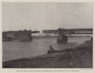 Il nuovo ponte sul Dee a Queensferry, inaugurato il 2 giugno da Mr Gladstone da English Photographer