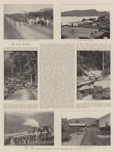 La nuova ferrovia del Congo da Matadi a Stanley Pool da English Photographer
