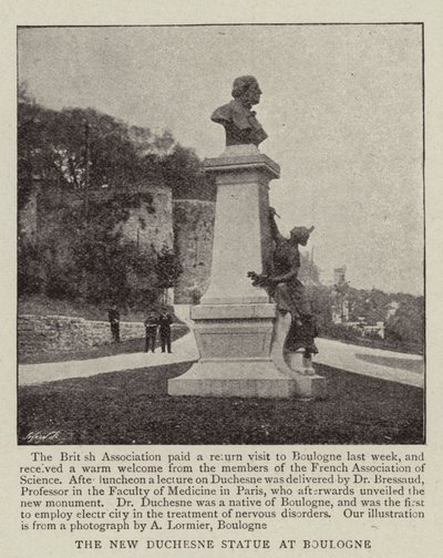 La Nuova Statua di Duchesne a Boulogne da English Photographer