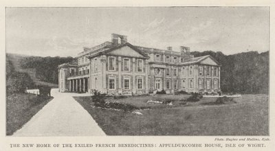 La nuova casa dei benedettini francesi esiliati, Appuldurcombe House, Isola di Wight da English Photographer