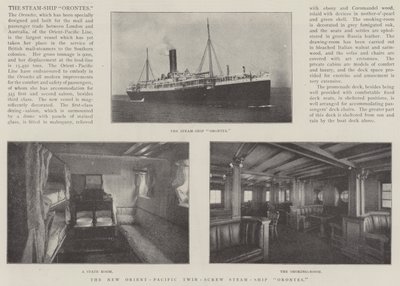 Il nuovo piroscafo gemello Orient-Pacific Orontes da English Photographer
