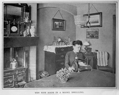 La nuova stanza in una casa modello da English Photographer