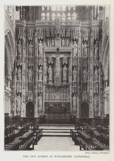 Il nuovo schermo nella Cattedrale di Winchester da English Photographer