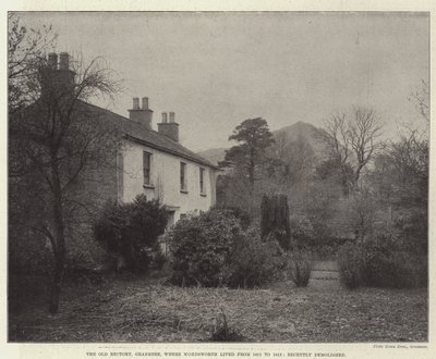 Il Vecchio Rettorato, Grasmere, dove Wordsworth visse dal 1811 al 1813, recentemente demolito da English Photographer
