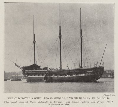 Il Vecchio Yacht Reale Royal George, da Demolire o Vendere da English Photographer