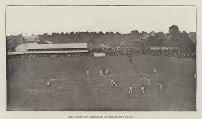 La partita di cricket Oxford e Cambridge a Lords da English Photographer