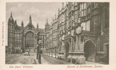 Ingresso dei Pari, Palazzo del Parlamento, Londra da English Photographer