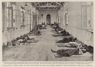 La peste a Hong Kong, nel reparto uomini delle vetrerie di Kennedy Town, temporaneamente utilizzato come ospedale da English Photographer