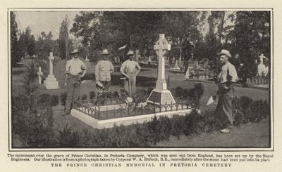 Il memoriale del principe Cristiano nel cimitero di Pretoria da English Photographer