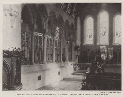 La cappella commemorativa del principe Enrico di Battenberg nella chiesa di Whippingham da English Photographer