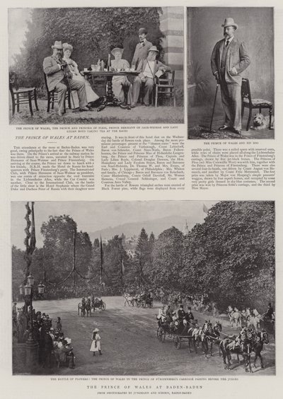 Il principe di Galles a Baden-Baden da English Photographer