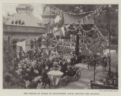 Il Principe di Galles a Eastbourne, Sua Altezza Reale che Lascia la Stazione da English Photographer