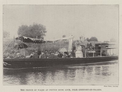Il Principe di Galles a Penton Hook Lock, vicino a Chertsey-on-Thames da English Photographer