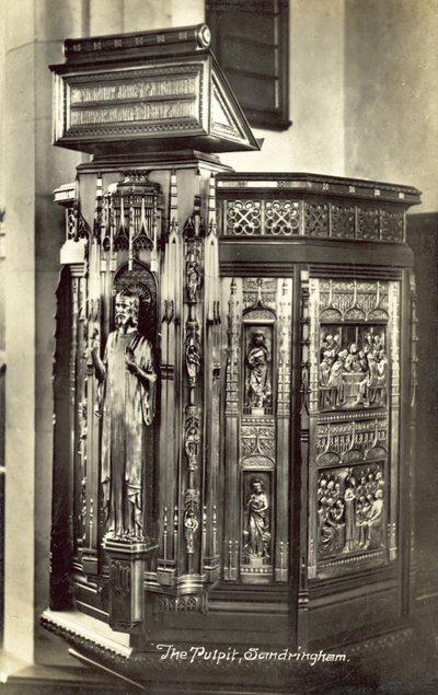 Il Pulpito, Chiesa di Santa Maria Maddalena, Sandringham da English Photographer