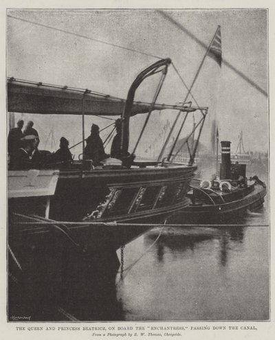 La Regina e la Principessa Beatrice, a bordo dell
