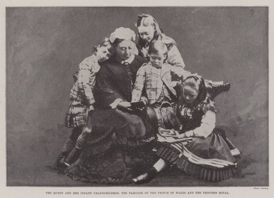 La Regina e i suoi nipoti, le famiglie del Principe di Galles e della Principessa Reale da English Photographer