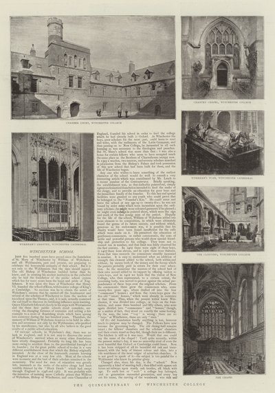 Il Cinquecentenario del Winchester College da English Photographer