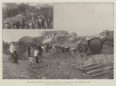 Il disastro ferroviario ad Arleux, vicino a Douai, 27 settembre, il treno distrutto da English Photographer