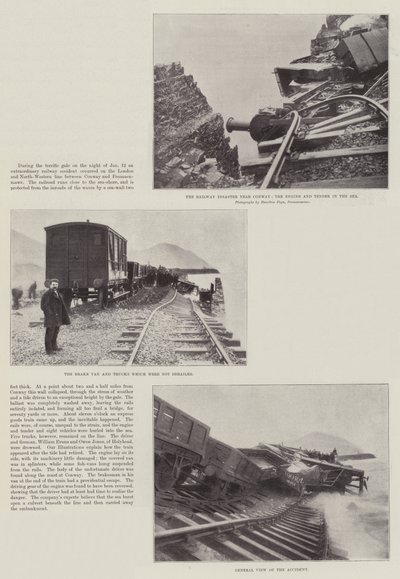 Il disastro ferroviario vicino a Conway da English Photographer