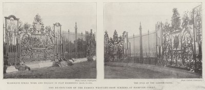 La Rierizione dei Famosi Schermi in Ferro Battuto a Hampton Court da English Photographer