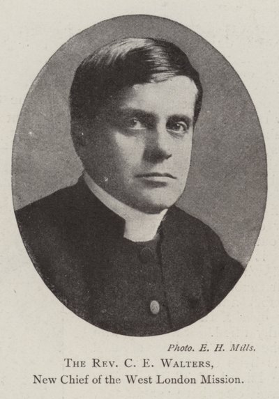 Il reverendo C E Walters, nuovo capo della West London Mission da English Photographer