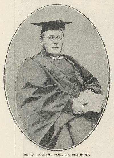 Il reverendo Dr Edmond Warre, DD, preside da English Photographer