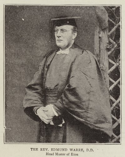 Il Reverendo Edmund Warre, DD da English Photographer