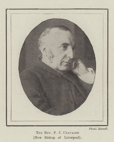 Il reverendo F J Chavasse, nuovo vescovo di Liverpool da English Photographer