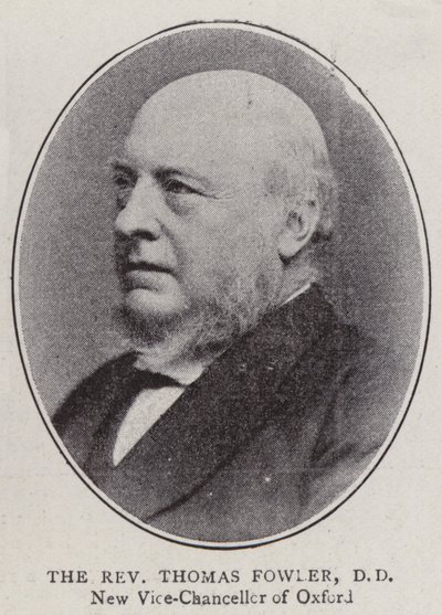 Il reverendo Thomas Fowler, DD da English Photographer