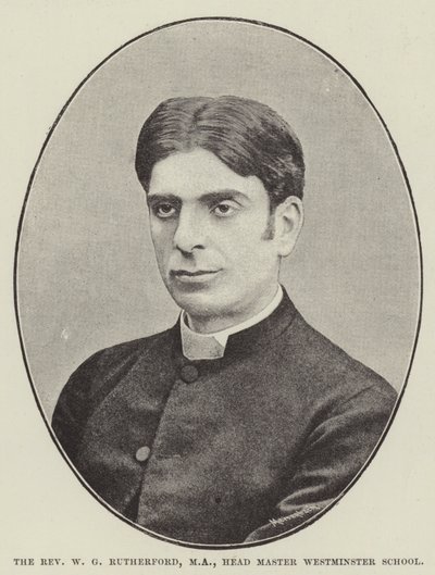Il reverendo W G Rutherford, MA, preside della Westminster School da English Photographer