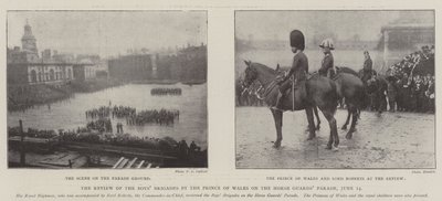 La rassegna delle brigate dei ragazzi da parte del principe di Galles alla Horse Guards Parade, 14 giugno da English Photographer