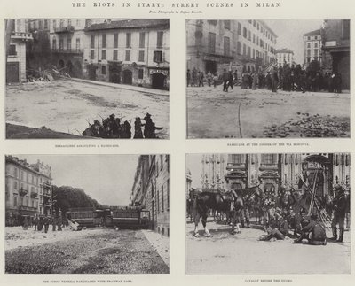 I disordini in Italia, scene di strada a Milano da English Photographer