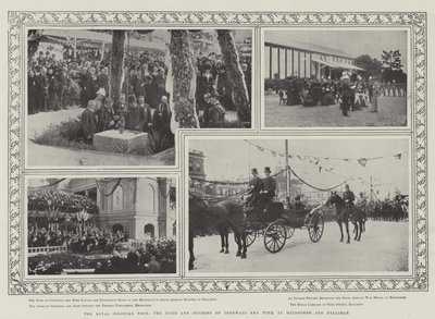 Il tour coloniale reale, il Duca e la Duchessa di Cornovaglia e York a Melbourne e Ballarat da English Photographer