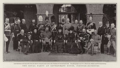 Il gruppo reale a Government House, Pietermaritzburg da English Photographer
