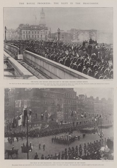 Il progresso reale, la marina nella processione da English Photographer