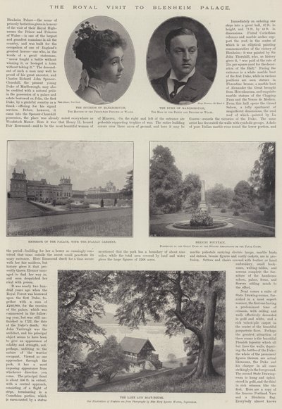 La visita reale al Blenheim Palace, 28 novembre 1896 da English Photographer