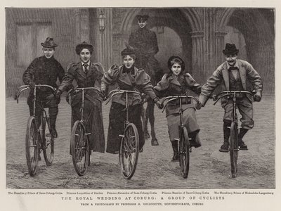 Il matrimonio reale a Coburg, un gruppo di ciclisti da English Photographer