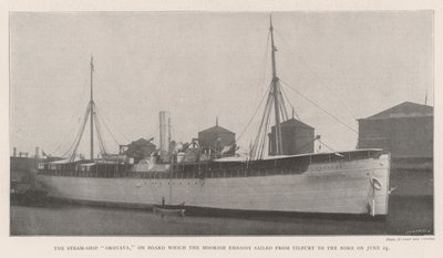 Il piroscafo Orotava, a bordo del quale l