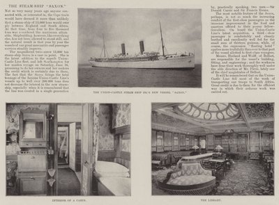 La nave a vapore Saxon da English Photographer