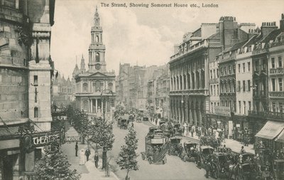 The Strand, con Somerset House e St Clement Danes, Londra da English Photographer