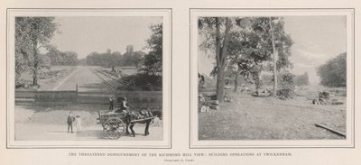 La minacciata deturpazione della vista di Richmond Hill, operazioni edilizie a Twickenham da English Photographer