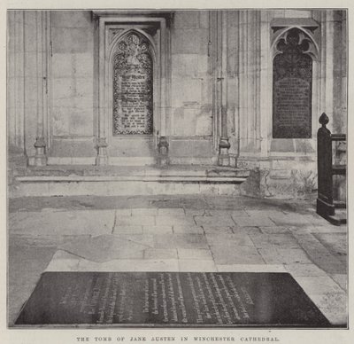La Tomba di Jane Austen nella Cattedrale di Winchester da English Photographer